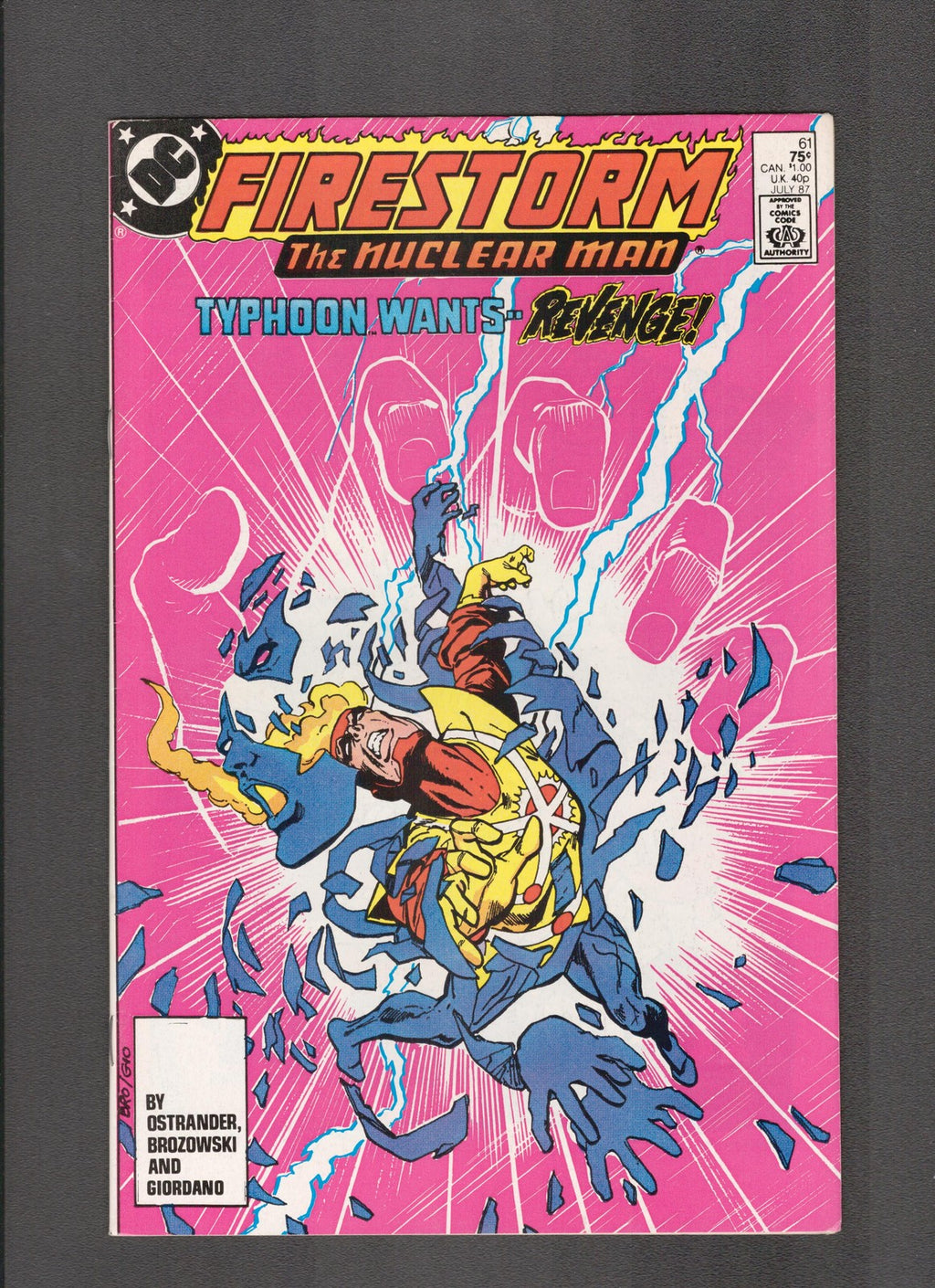 Fury of Firestorm #61 (1987) Joe Brozowsky - Dick Giordano DC Comics