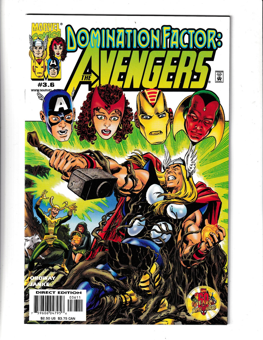 Domination Factor: Avengers #3 (2000) 3.6 Marvel Comics