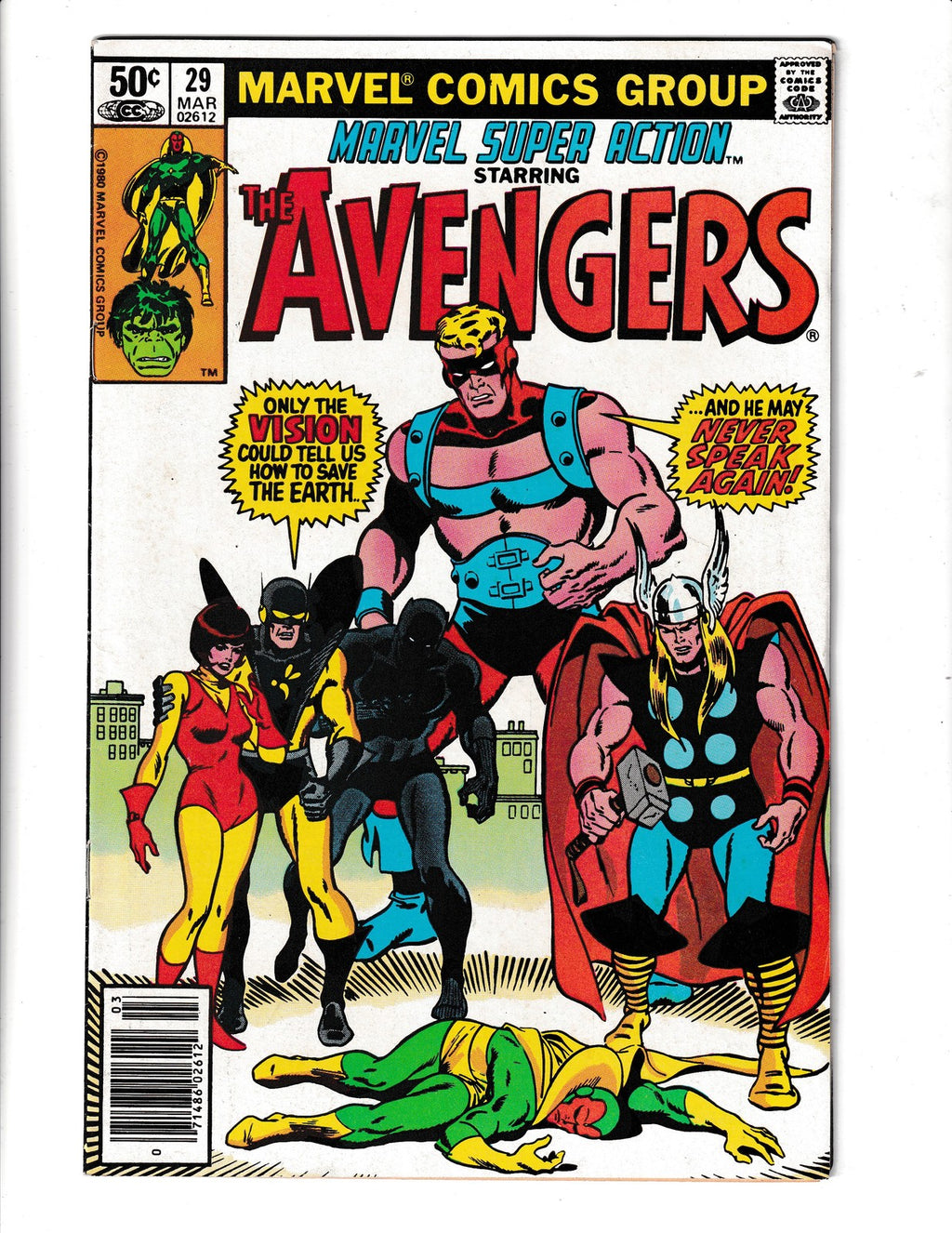 Marvel Super Action #35 (1981) Avengers Marvel Comics