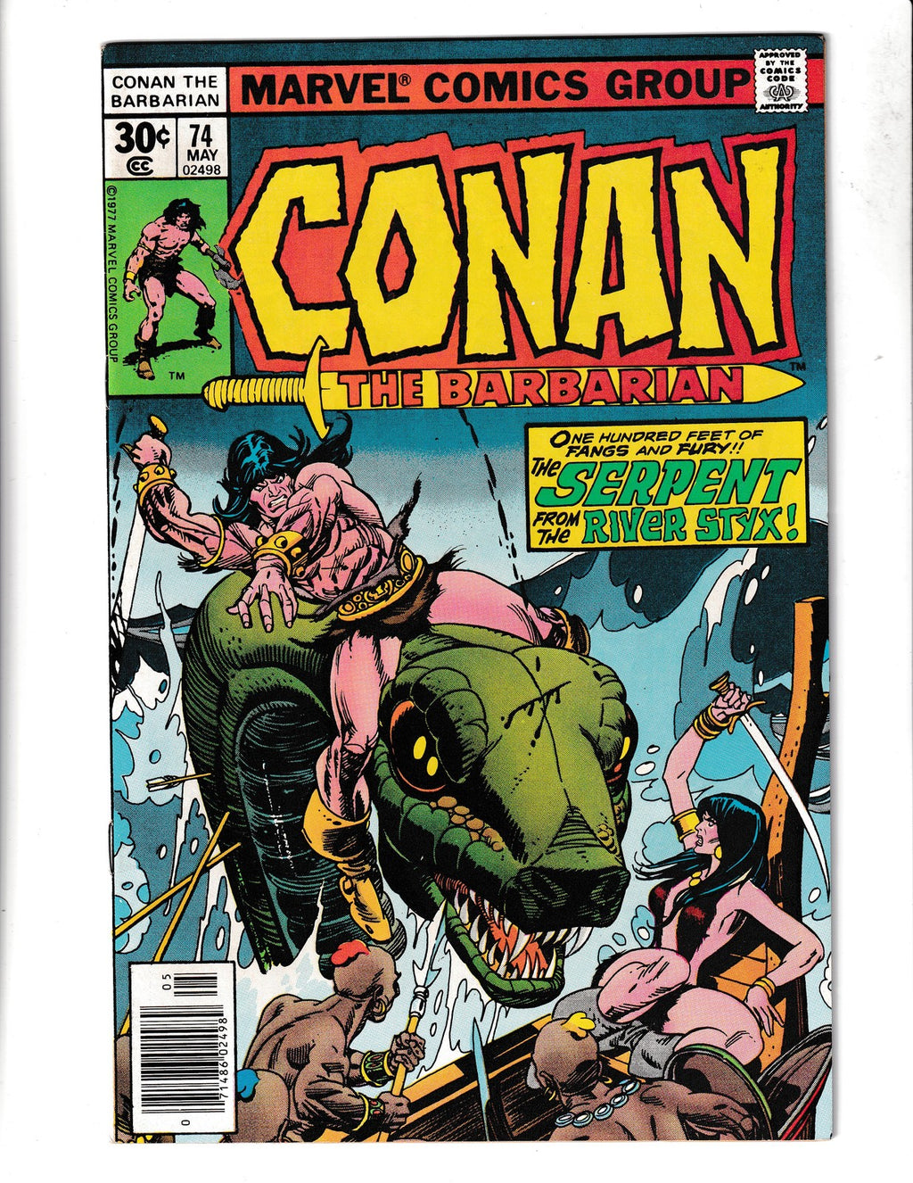 Conan the Barbarian #74 (1977) John Buscema, Gil Kane, Roy Thomas Marvel Comics