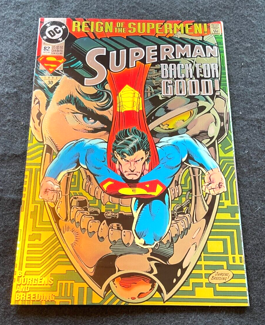 Superman #82  1993 - Chromium Cover Reign of Supermen - DC