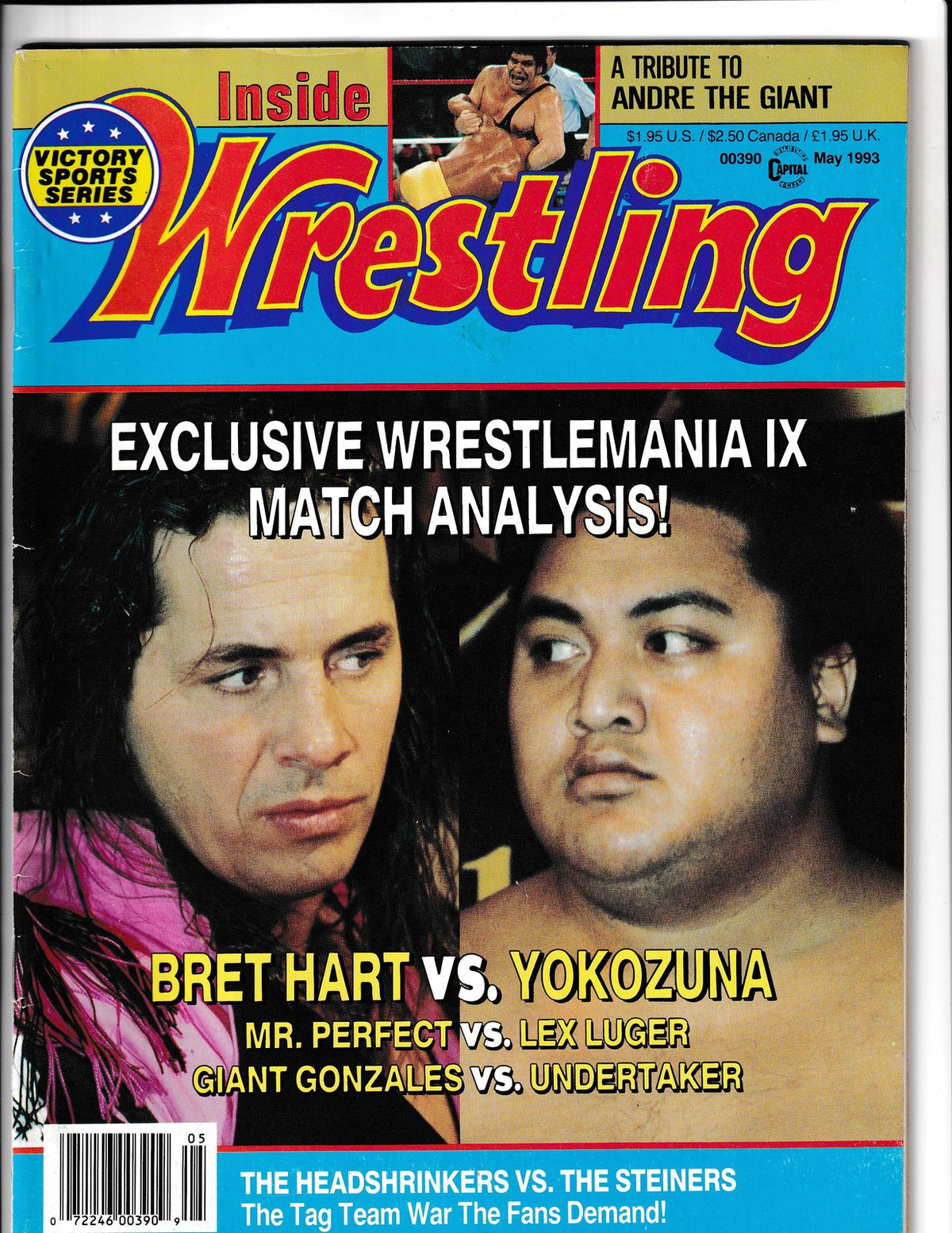 Inside Wrestling #May (1993) Bret Hart vs. Yokozuna  Comics