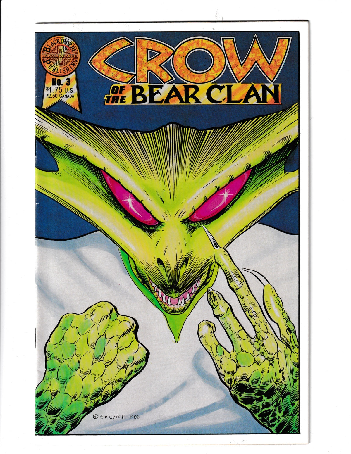 Crow of the Bear Clan #3 (1987) Blackthorn Comics