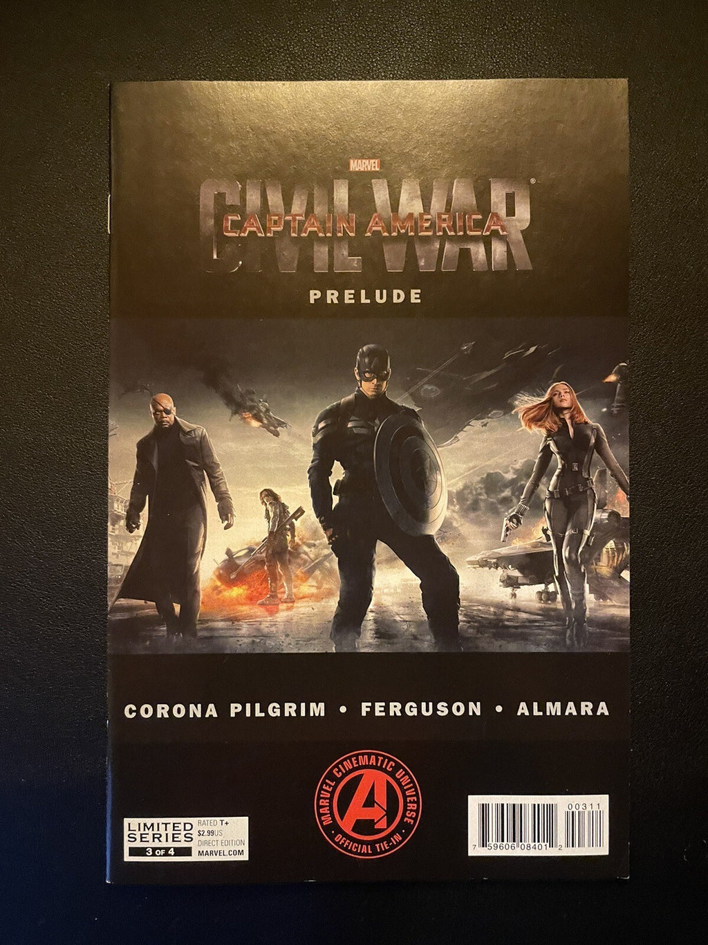Captain America: Prelude #3 (2016) Chirs Evans/Scarlett Johansson/Samuel L Jacks