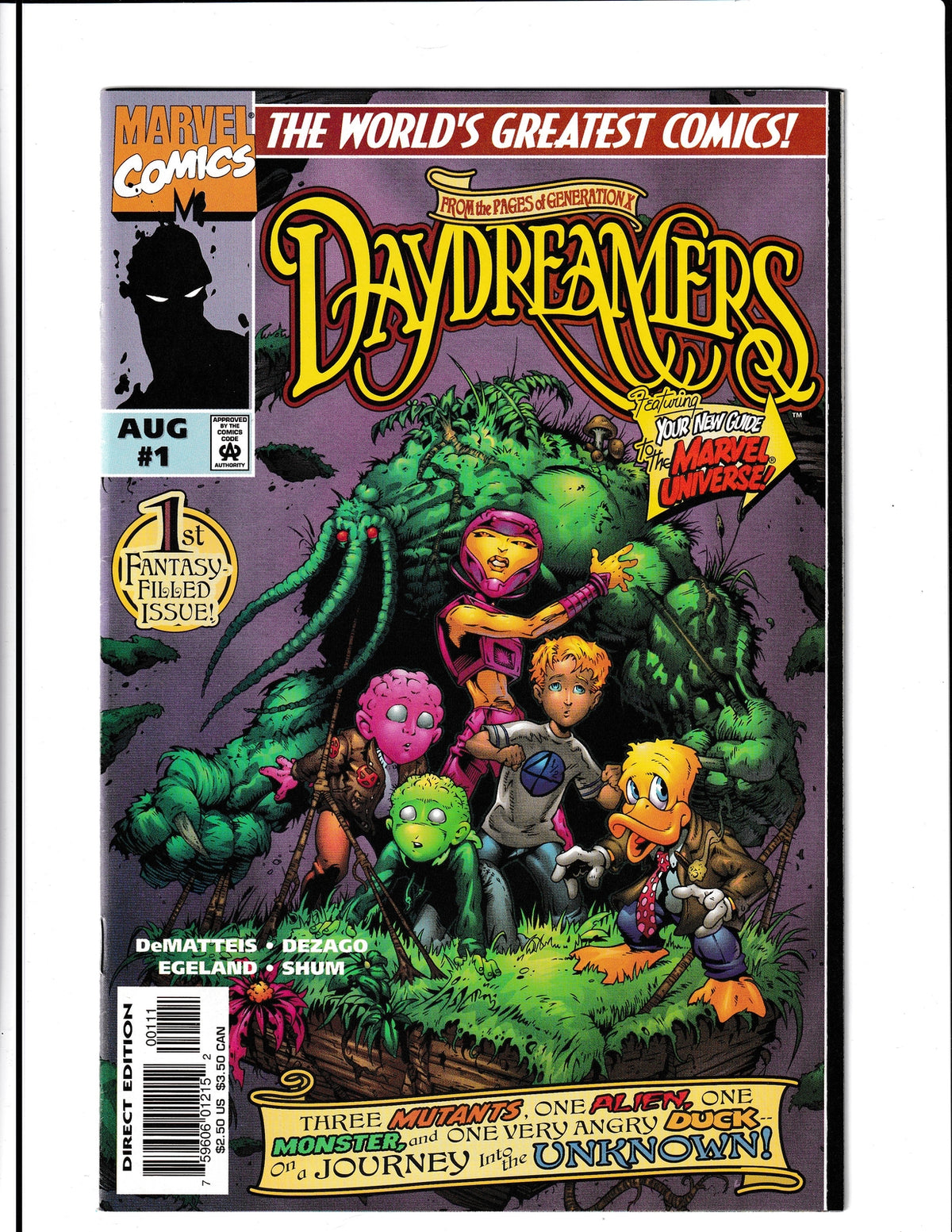 Daydreamers #1 (1997) Foldout Cover Marvel Comics