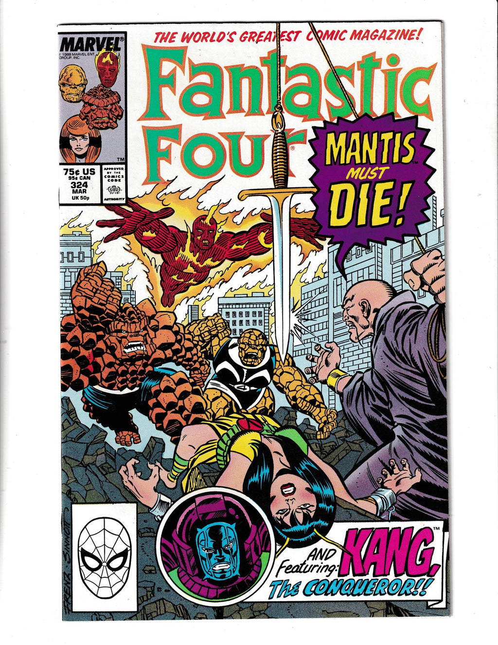 Fantastic Four #324 (1989) Inferno Tie-In Marvel Comics