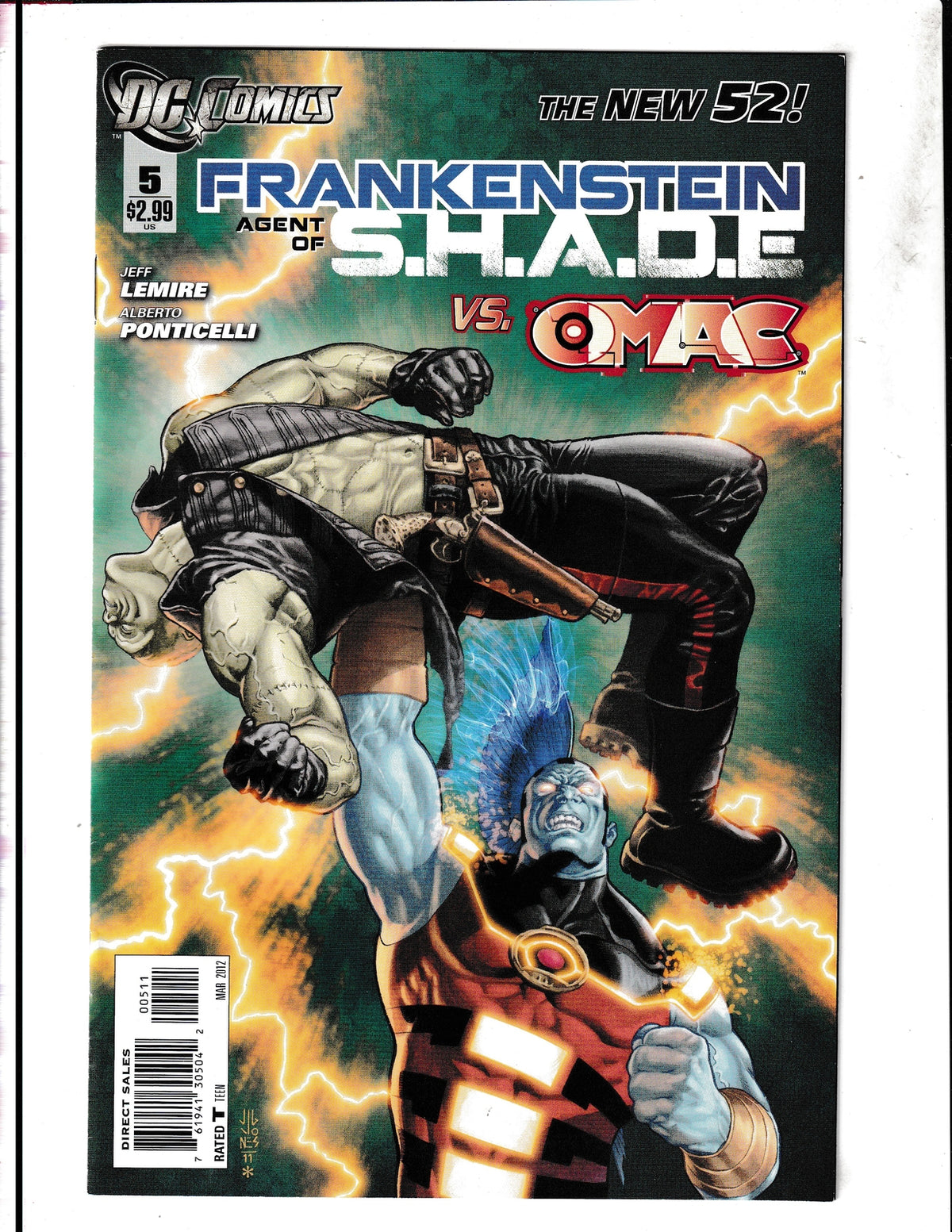 Frankenstein: Agent of S.H.A.D.E. #5 (2012) Higher Grade DC Comics