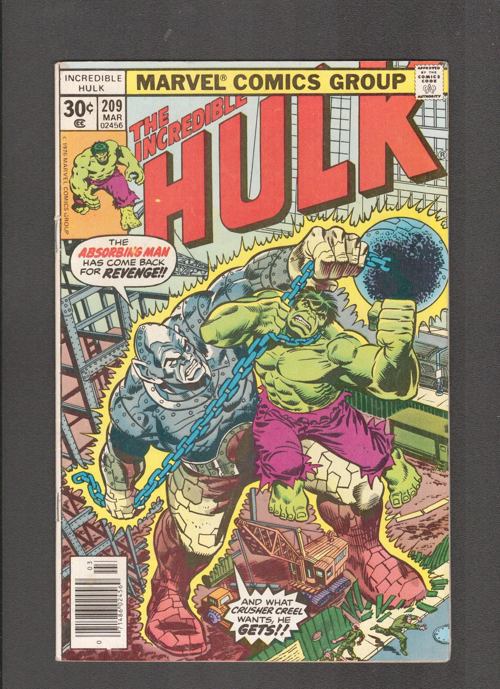Incredible Hulk #209 (1977) Joe Staton, Sal Buscema, Ed Hannigan Marvel Comics