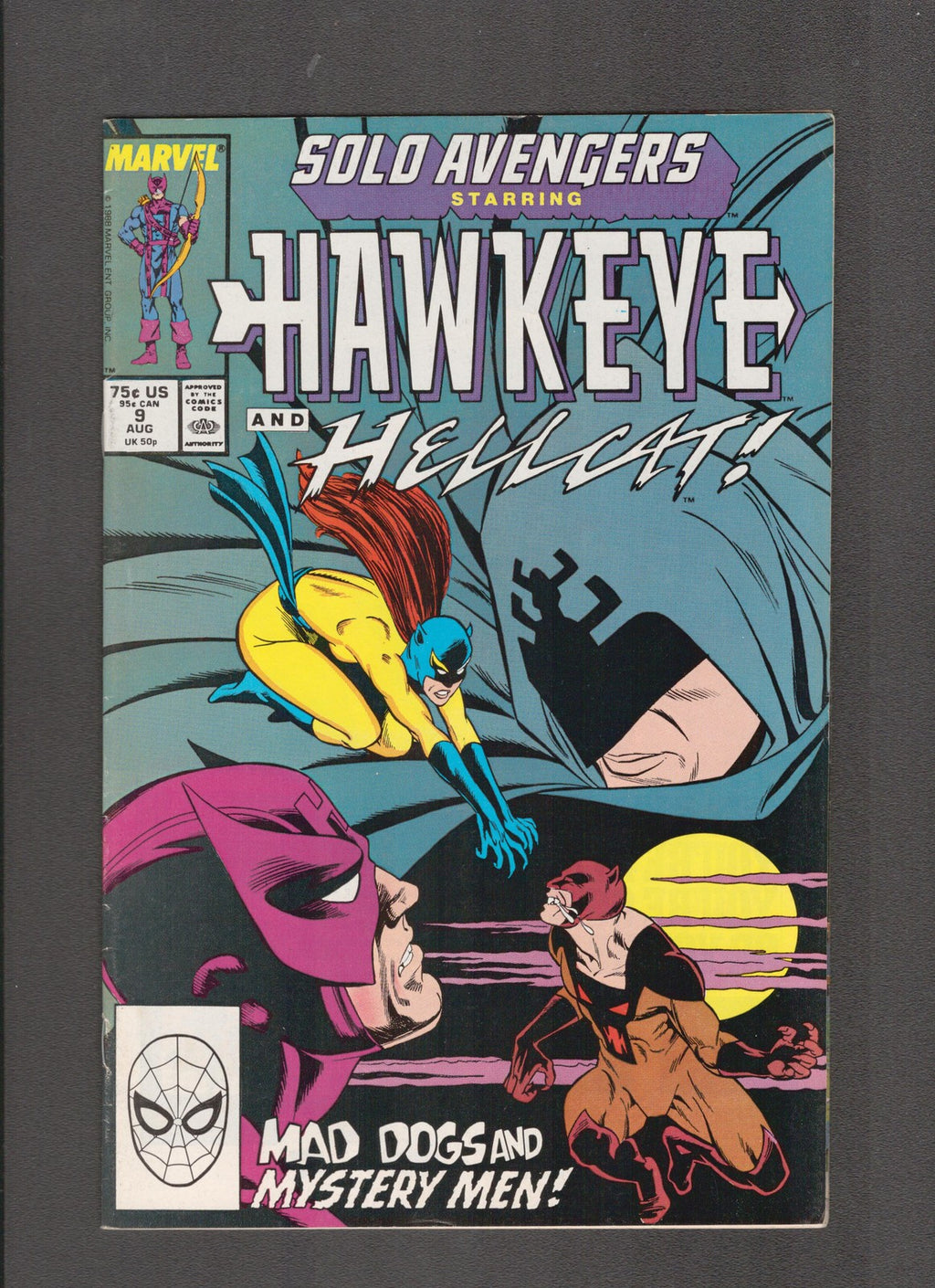 Solo Avengers #9 (1988) Hawkeye - Mark Bright Marvel Comics