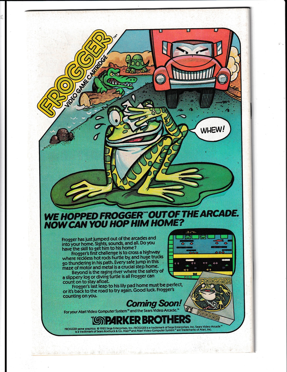 Brave And The Bold #192 (1982) Superboy - Atari 4 page ad DC Comics