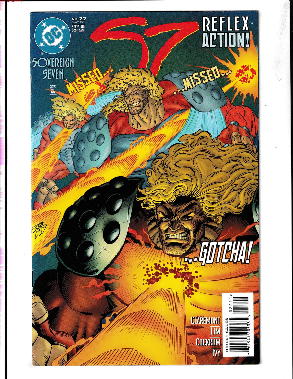 Sovereign Seven #22 (1997) "Reflex Action!" DC Comics