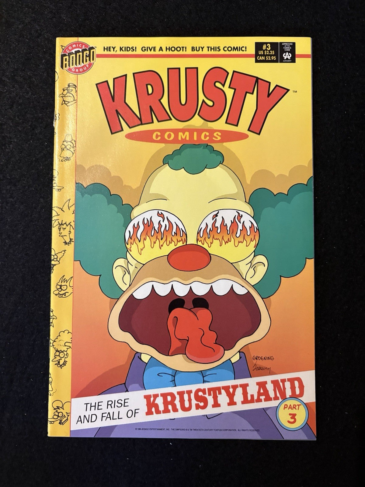Krusty Comics #1-3 (1995) Krusty Land Complete Mini-Series Bongo Comics