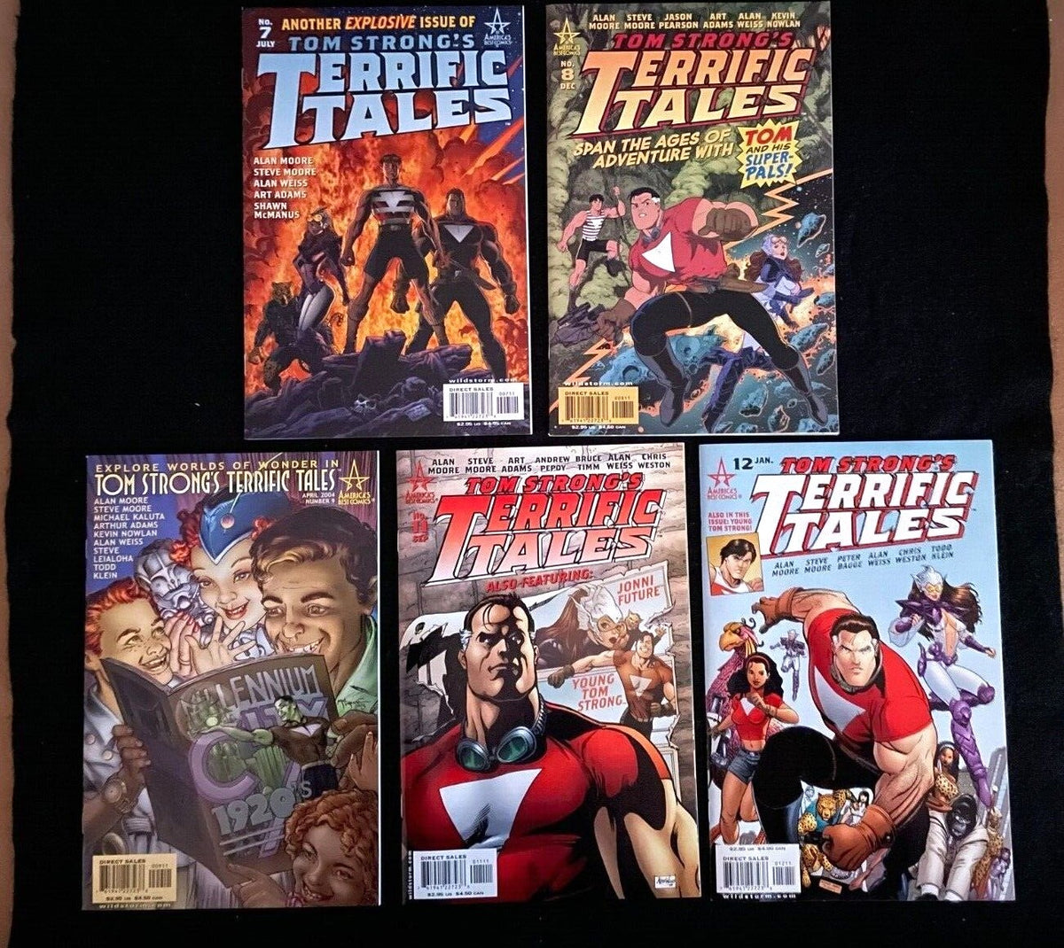 Lot of 5 Tom Strong Terrific Tales #7,8,9, 11, 12 2003