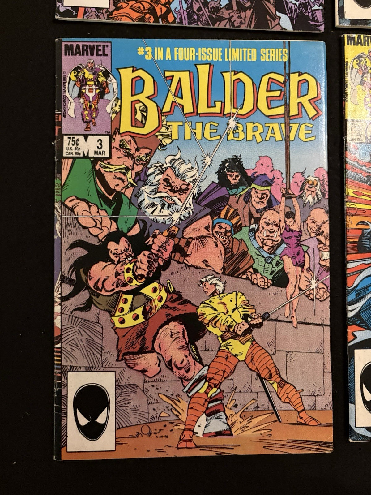 Balder the Brave #1-4 (1985) Complete Mini-Series Marvel Comics