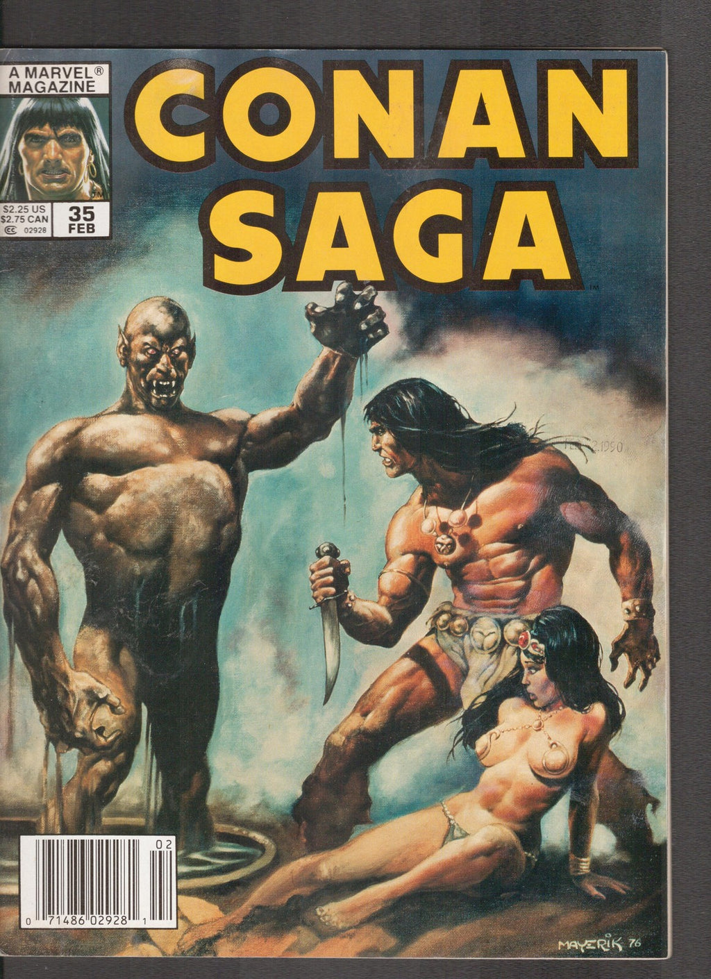 Conan Saga #35 (1990) Val Mayerik Marvel Comics
