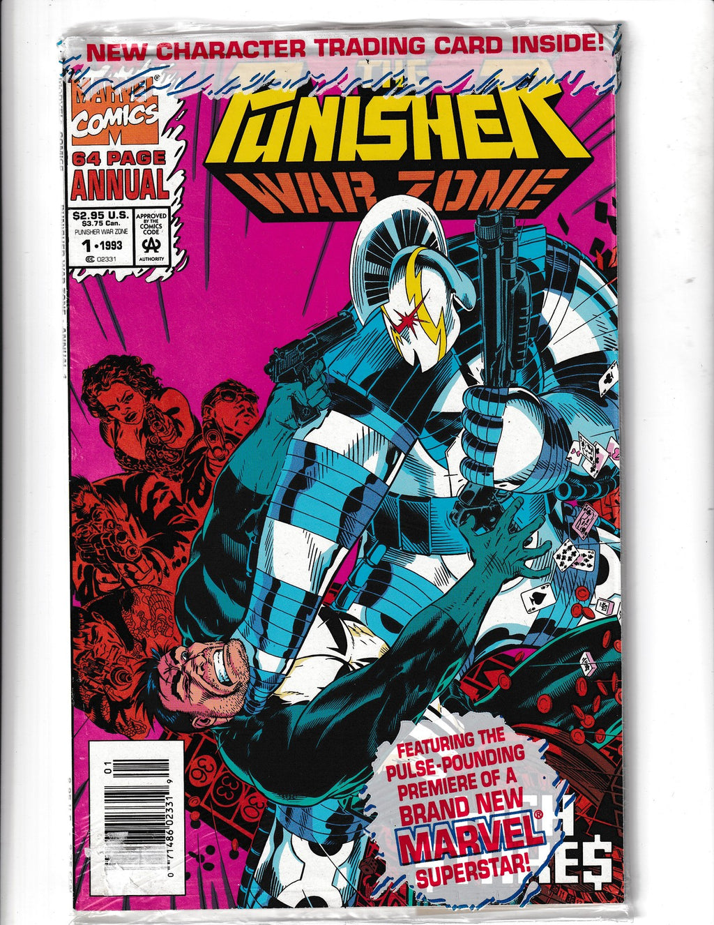 Punisher War Zone Annual #1 (1993) w/Trading Card Marvel Comics