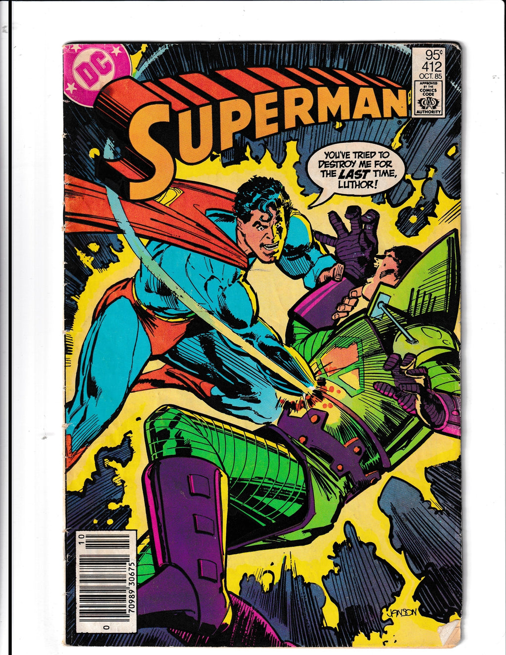 Superman #412 (1985) Canadian Price Variant DC Comics