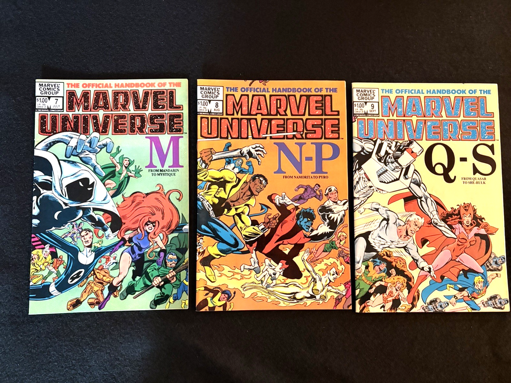 Official Handbook of the Marvel Universe Near Complete Set (14/15) #1-14 1983-84