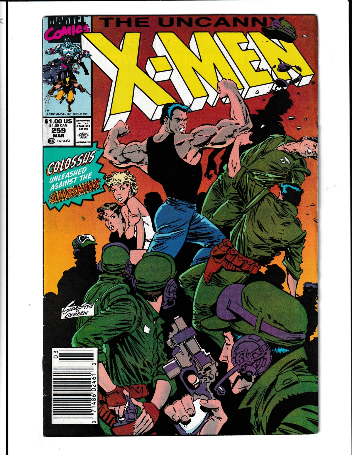 Uncanny X-Men #259 (1990) Marvel Comics SKU:926