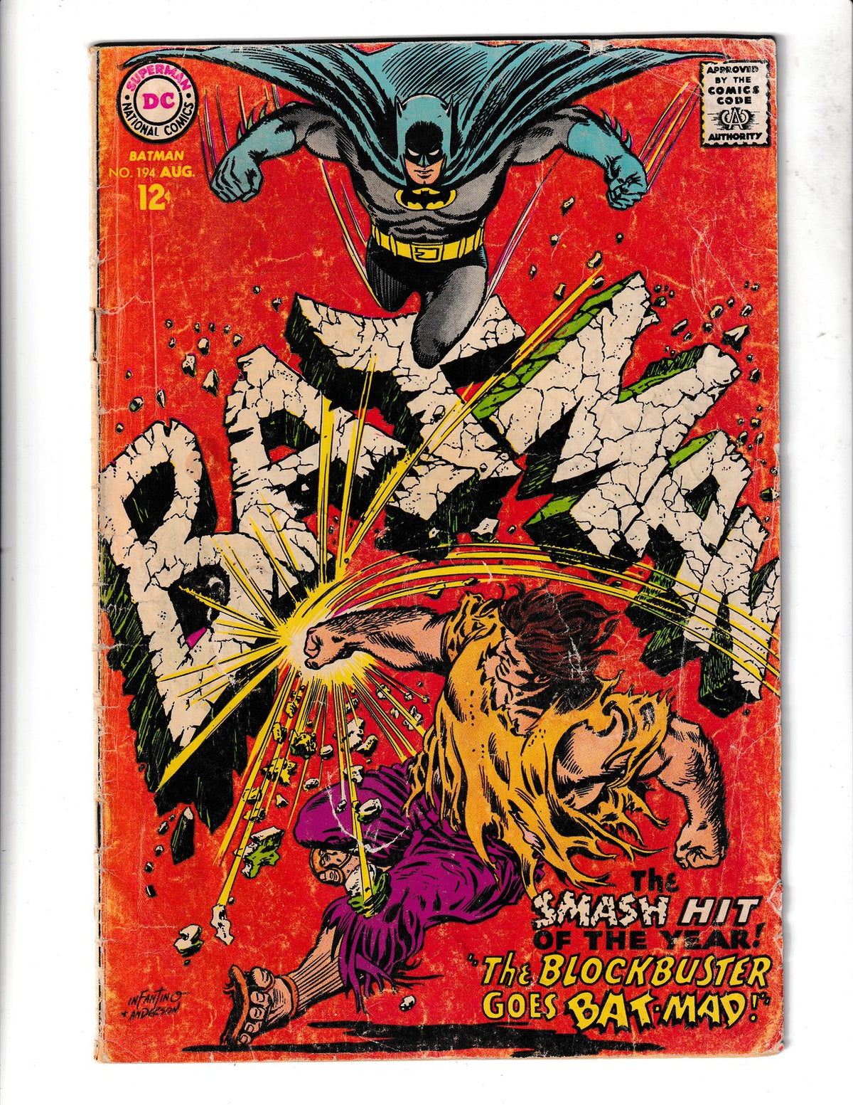 Batman #194 (1967) Lower Grade DC Comics