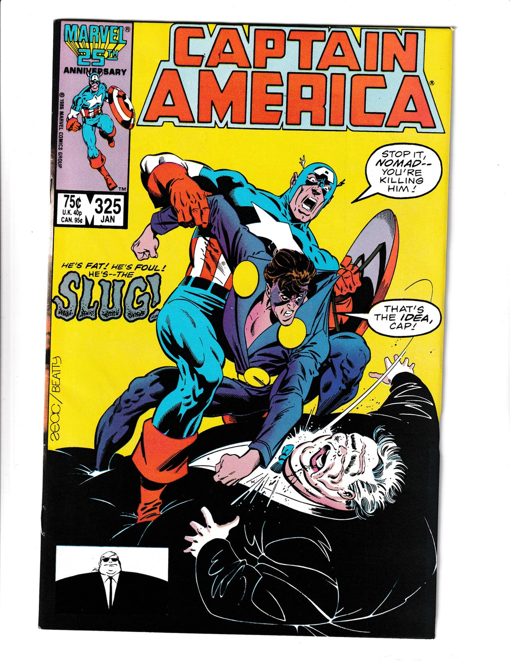 Captain America #325 (1986) HIGHER GRADE Marvel Comics