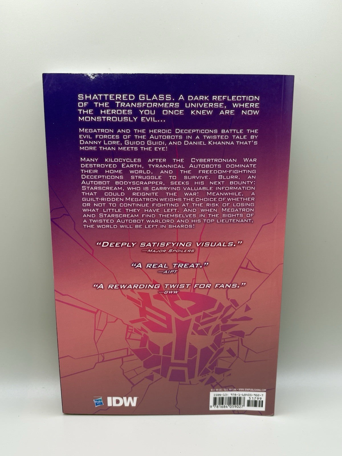 Transformers Shattered Glass Volume 1 (2022) 1st Printing TPB IDW Graphic Novel