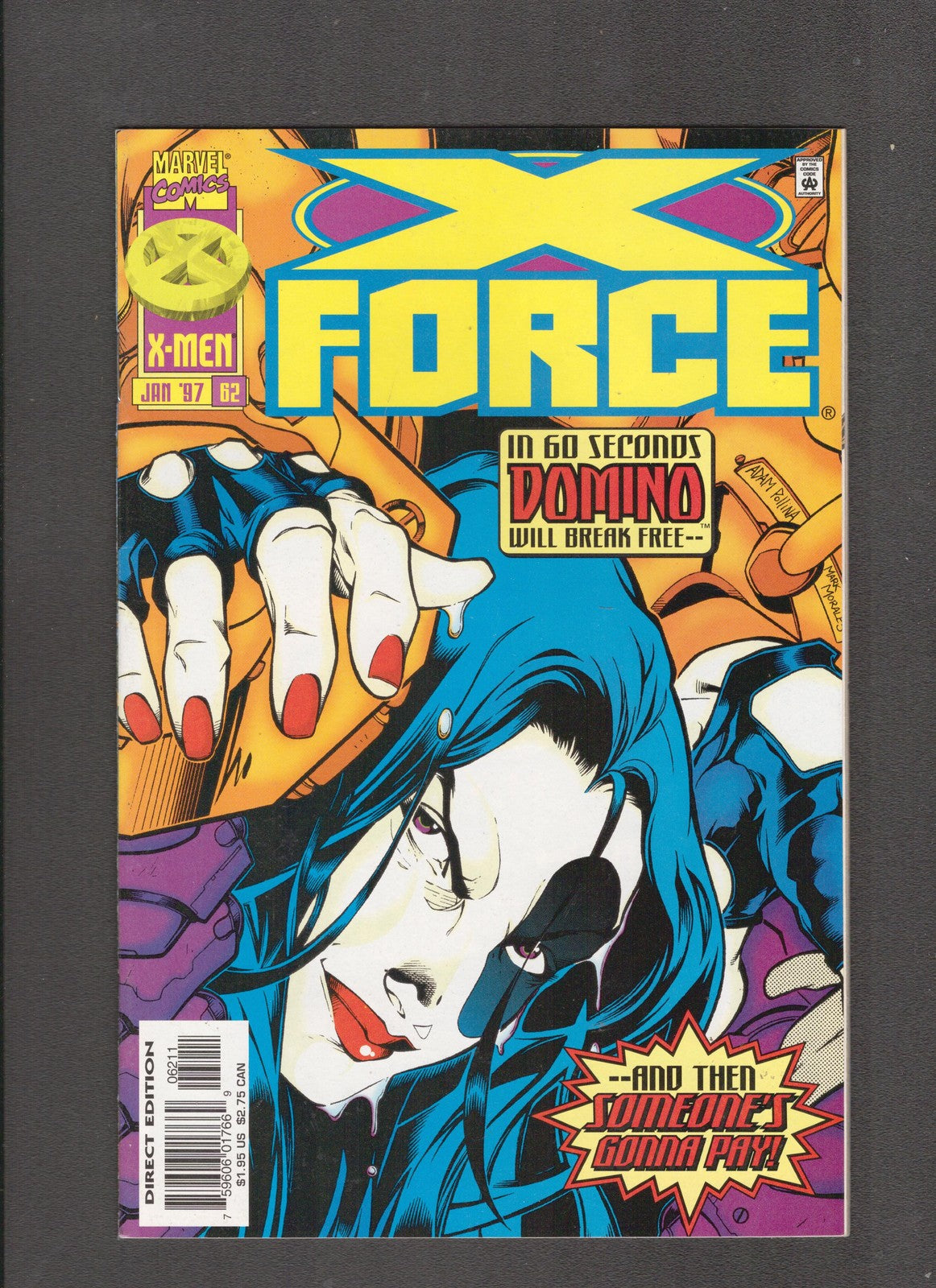X-Force #62 (1997) Adam Pollina Marvel Comics