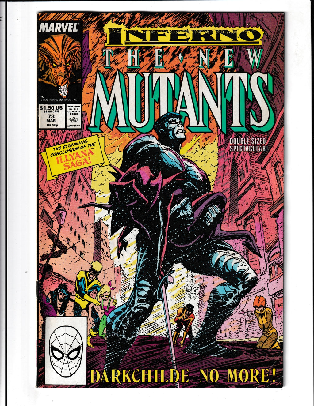 New Mutants #73 (1989) Double-Sized issue Marvel Comics