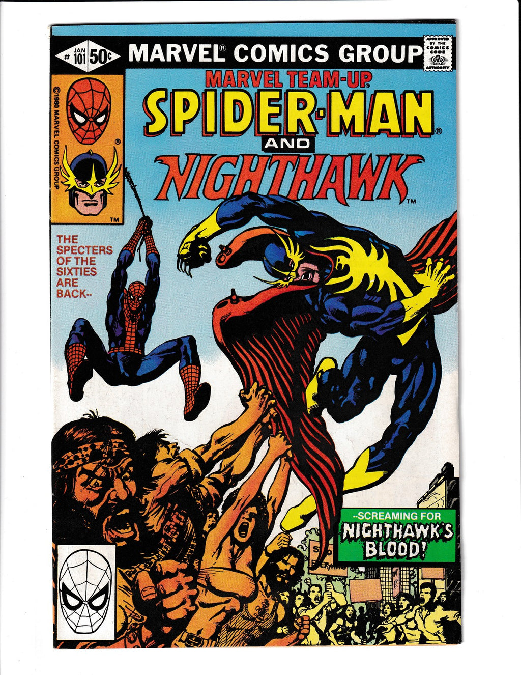 Marvel Team-Up #101 (1981) Spider-Man and Night Hawk Marvel Comics