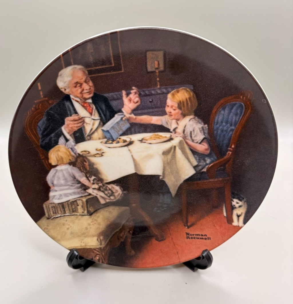 Norman Rockwell " The Gourmet" Collector Plate  - Knowles - COA included