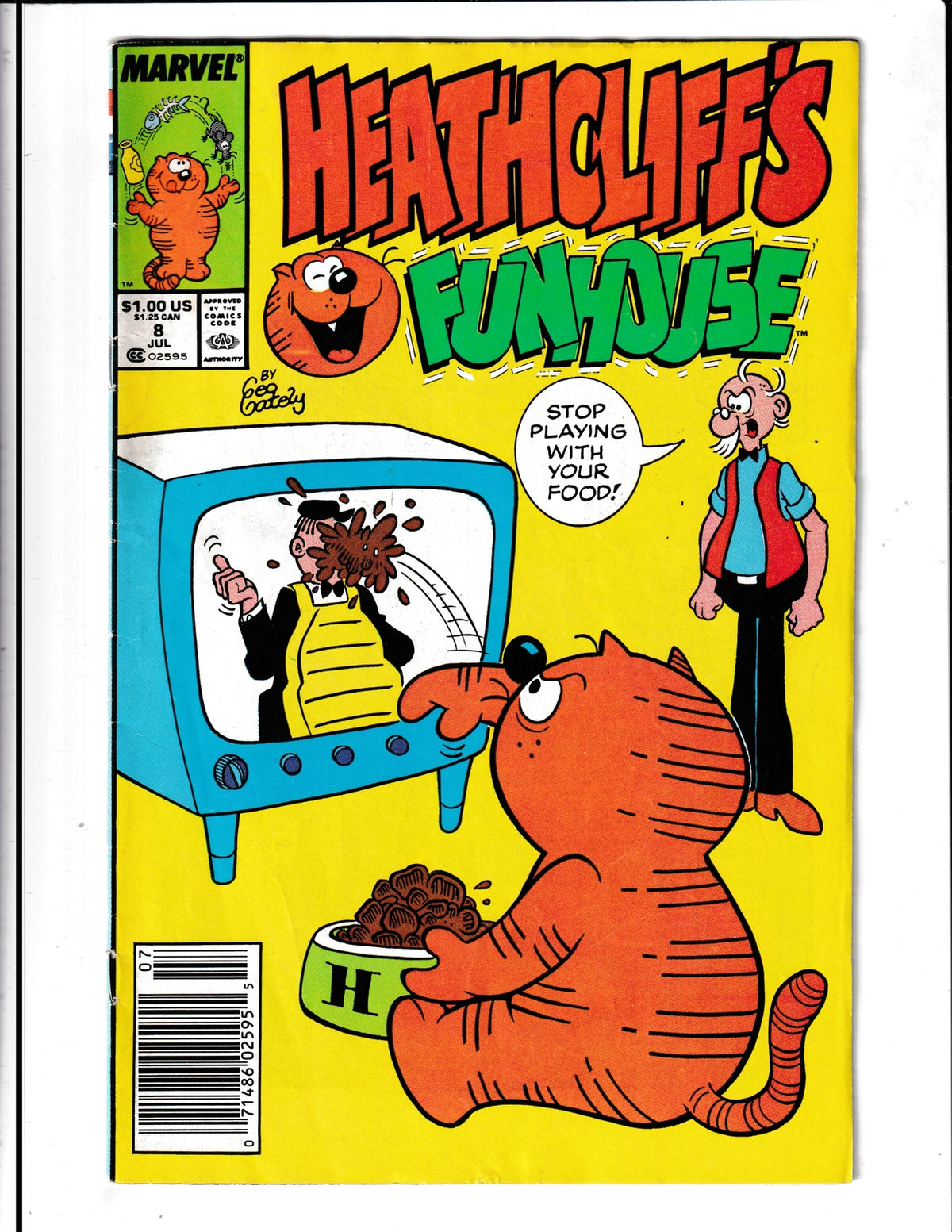 Heathcliff #8 (1986) Canadian Newsstand Marvel Comics