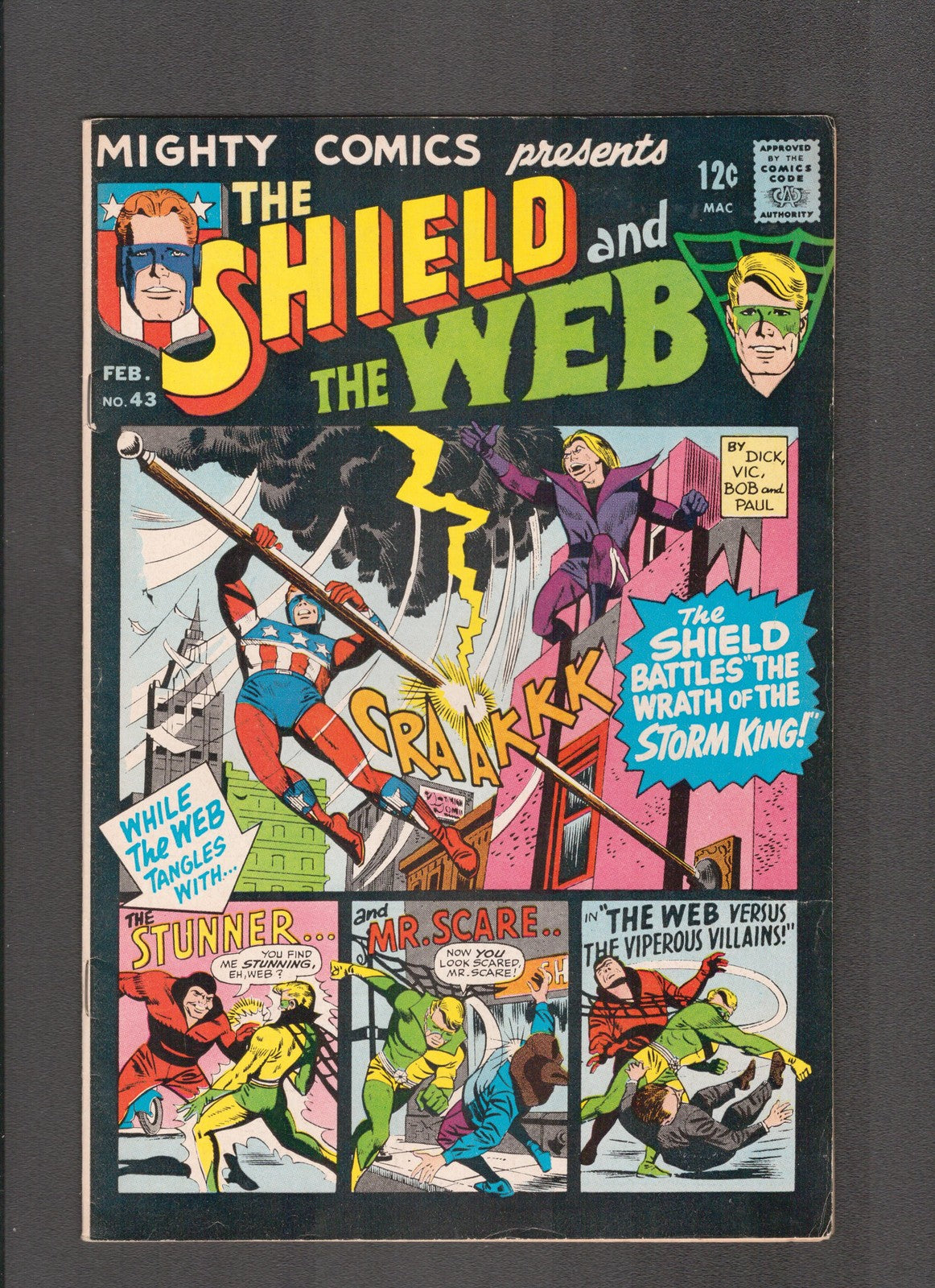 Mighty Comics #43 (1967) the Shield and the Web Archie Comics