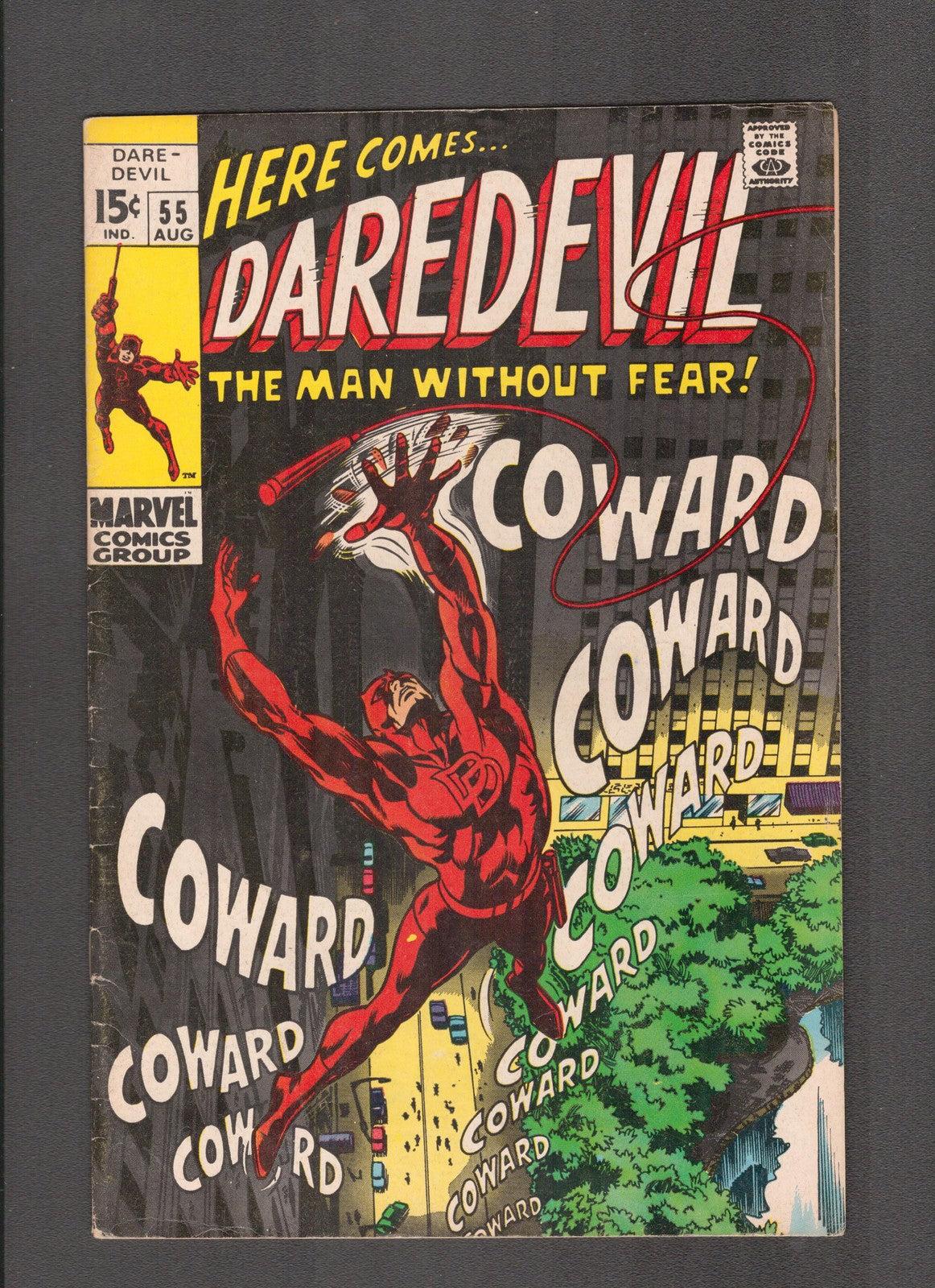 Daredevil #55 (1969) Gene Colan, Roy Thomas Marvel Comics