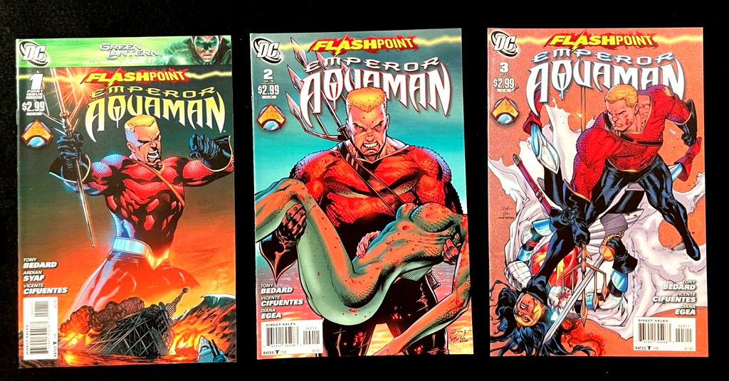Flashpoint: Emperor Aquaman - Complete Set of 3 #1-3 (2011) DC Comics