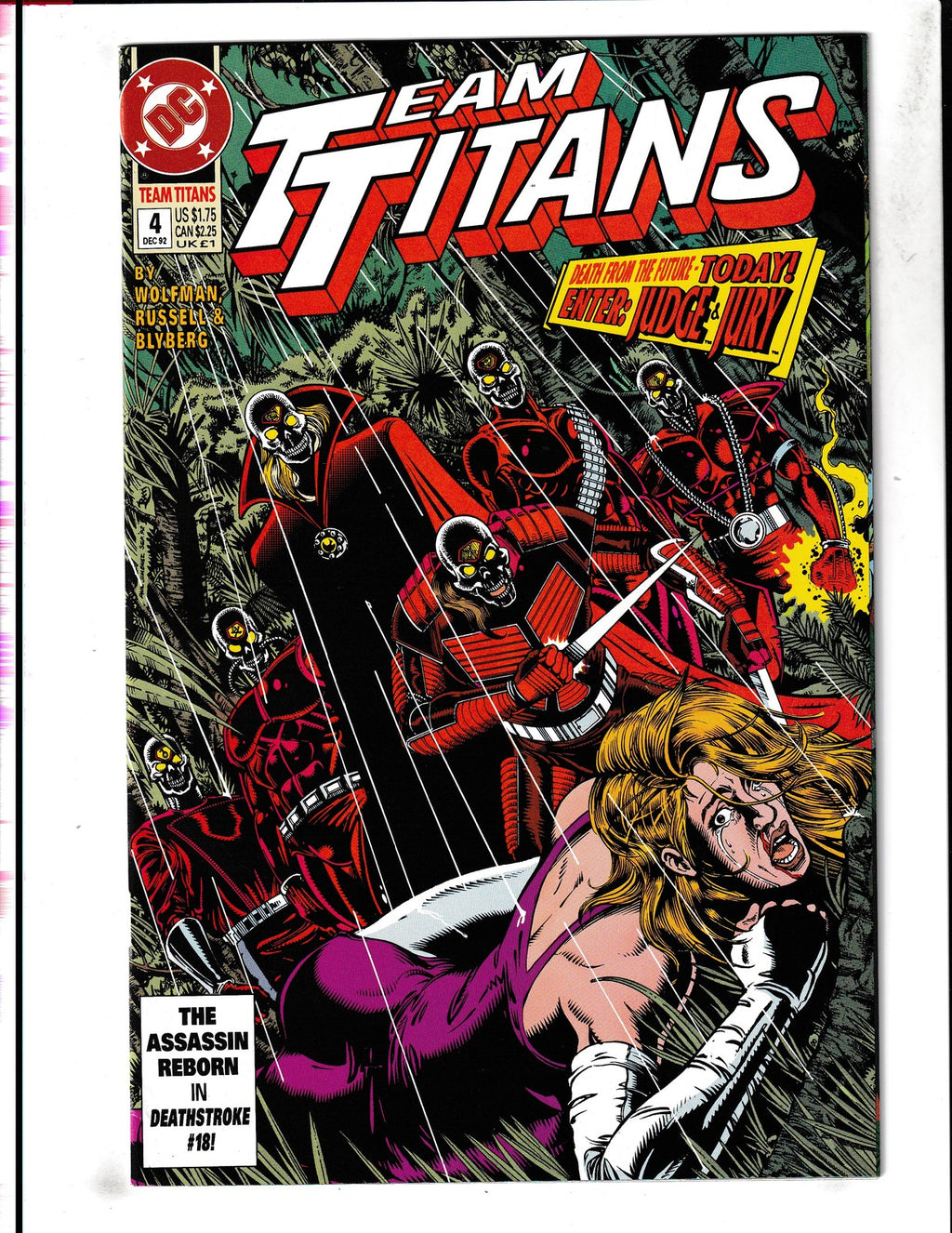 Team Titans #4 (1992) 1st App of Metalik DC Comics
