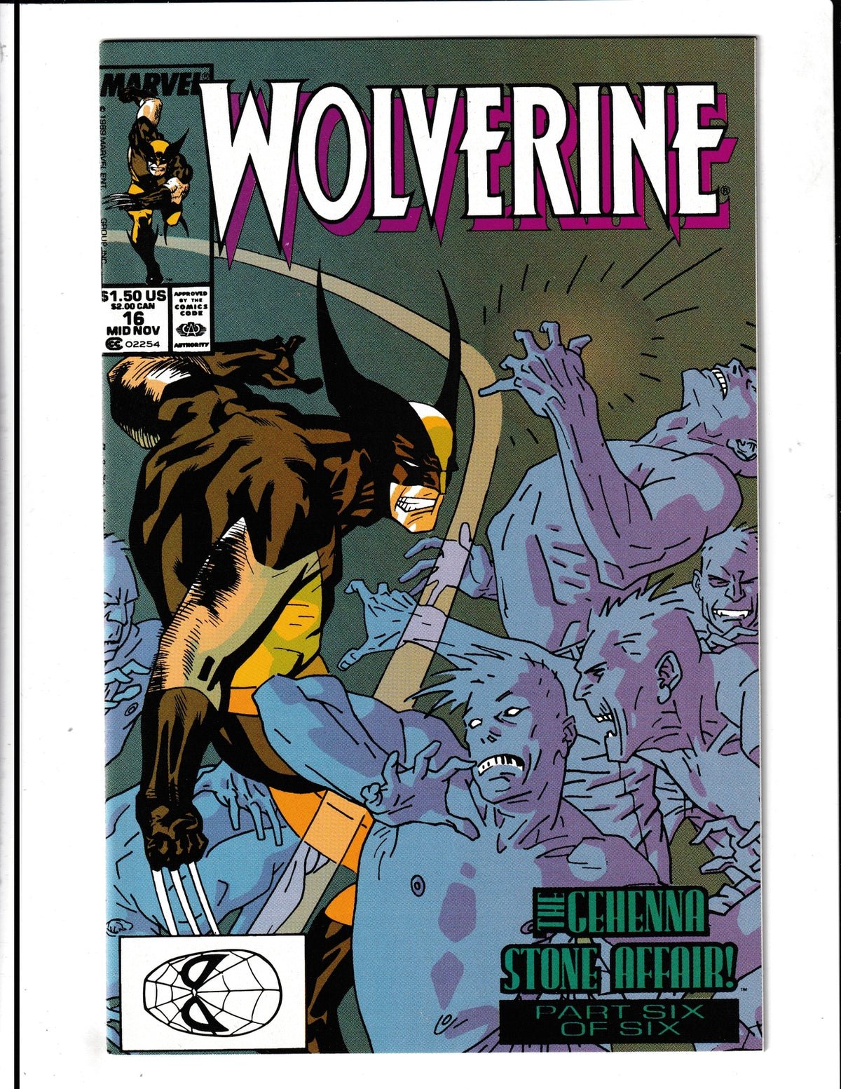 Wolverine #16 (1989) High Grade Marvel Comics