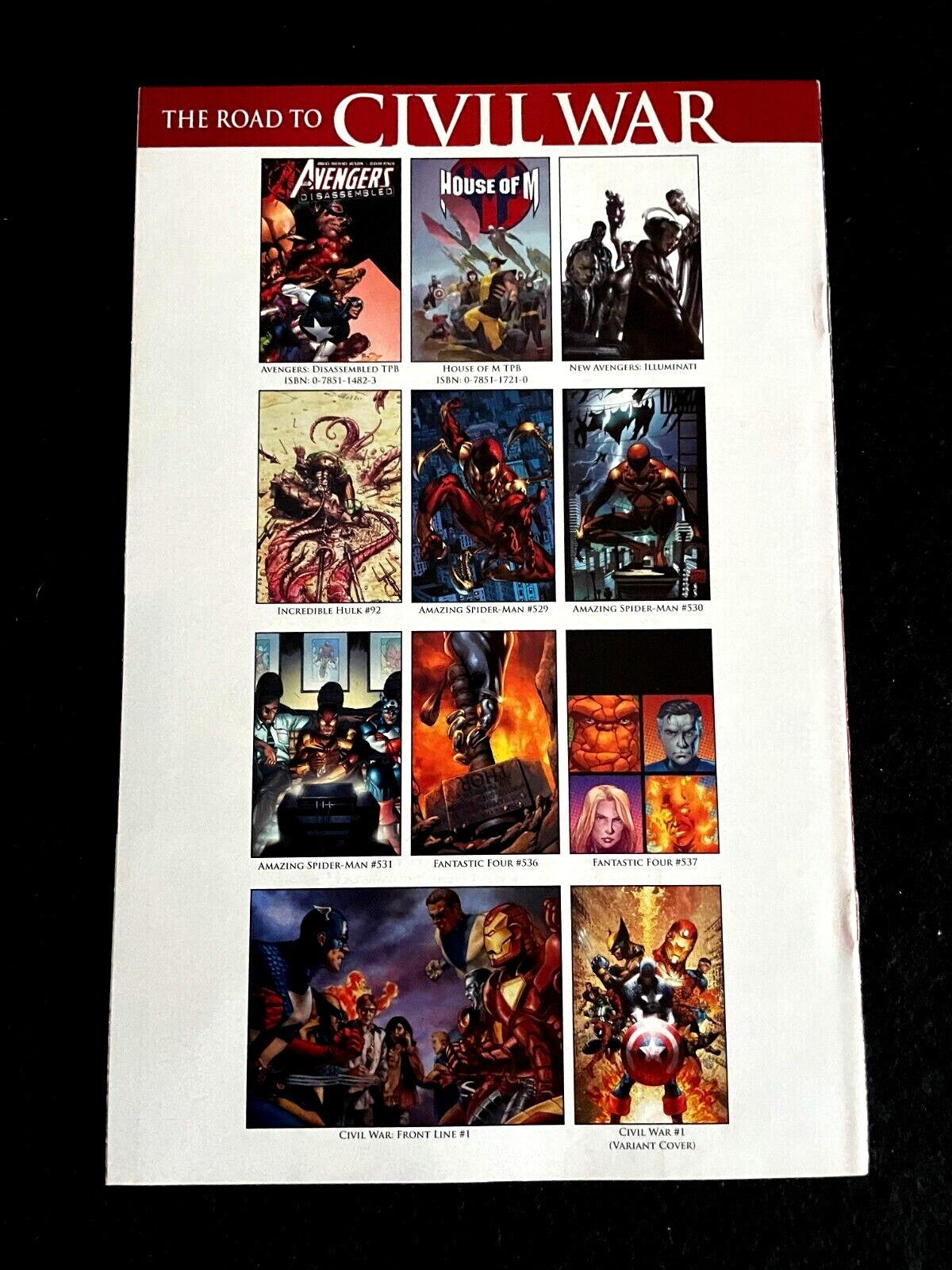 Civil War Opening Shot Sketchbook 2006 -
