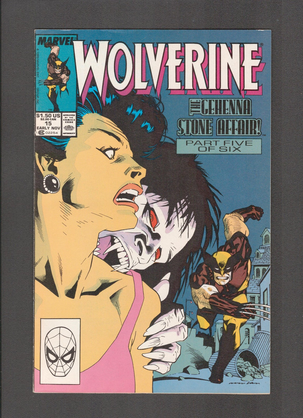 Wolverine #15 (1989) Bill Sienkiewicz Marvel Comics