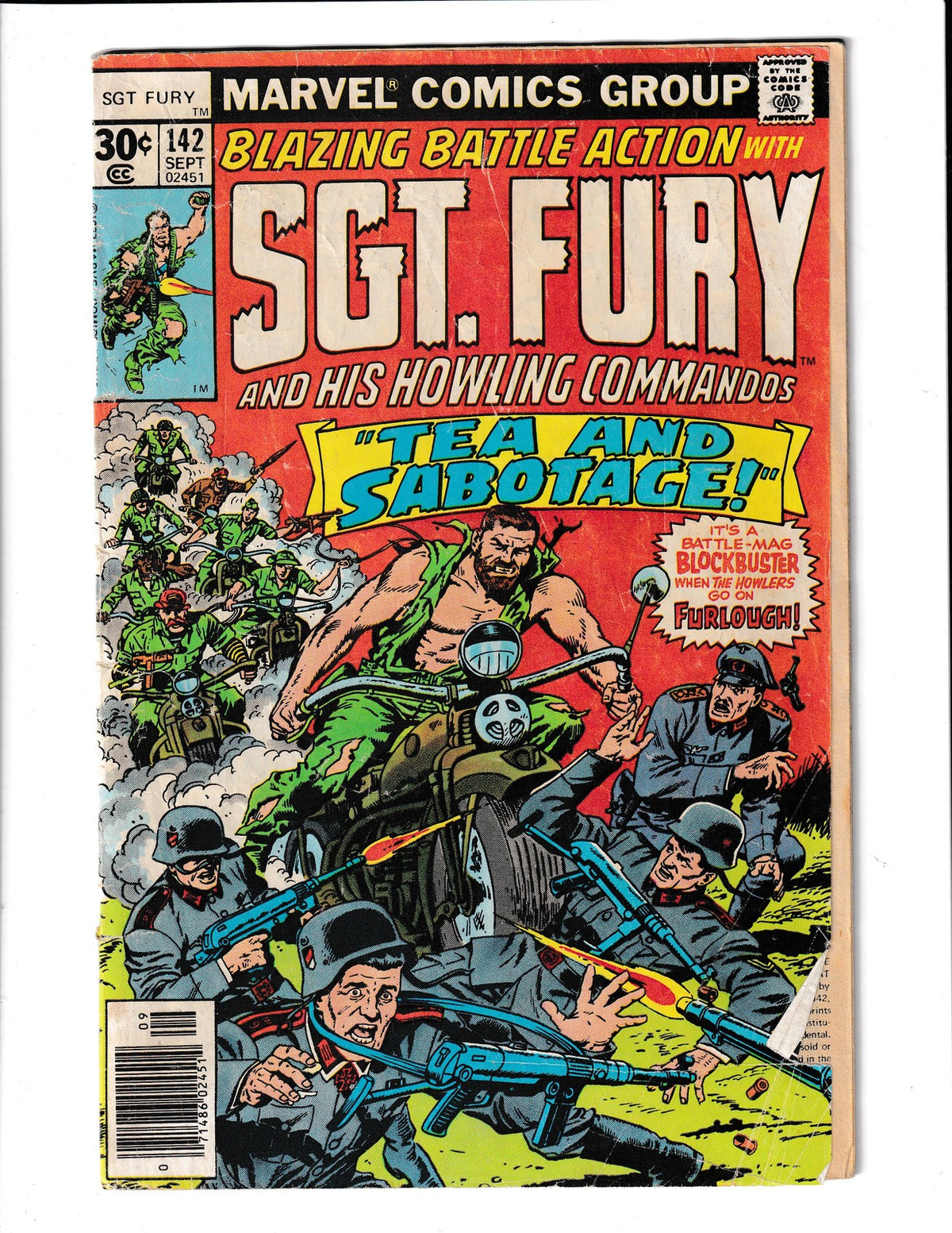 SGT. Fury #142 (1977)  and His Howling Commandos Marvel Comics
