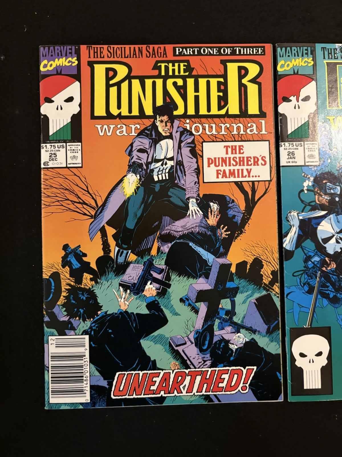Punisher War Journal #25-27 (1990) The Sicilian Saga Run Marvel Comics