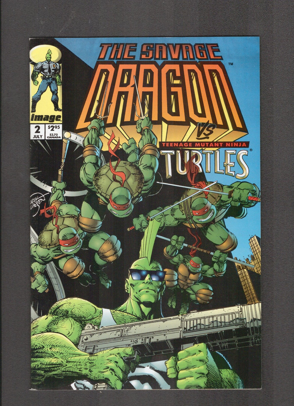 Savage Dragon #2 (1993) Erik Larsen TMNT Image Comics