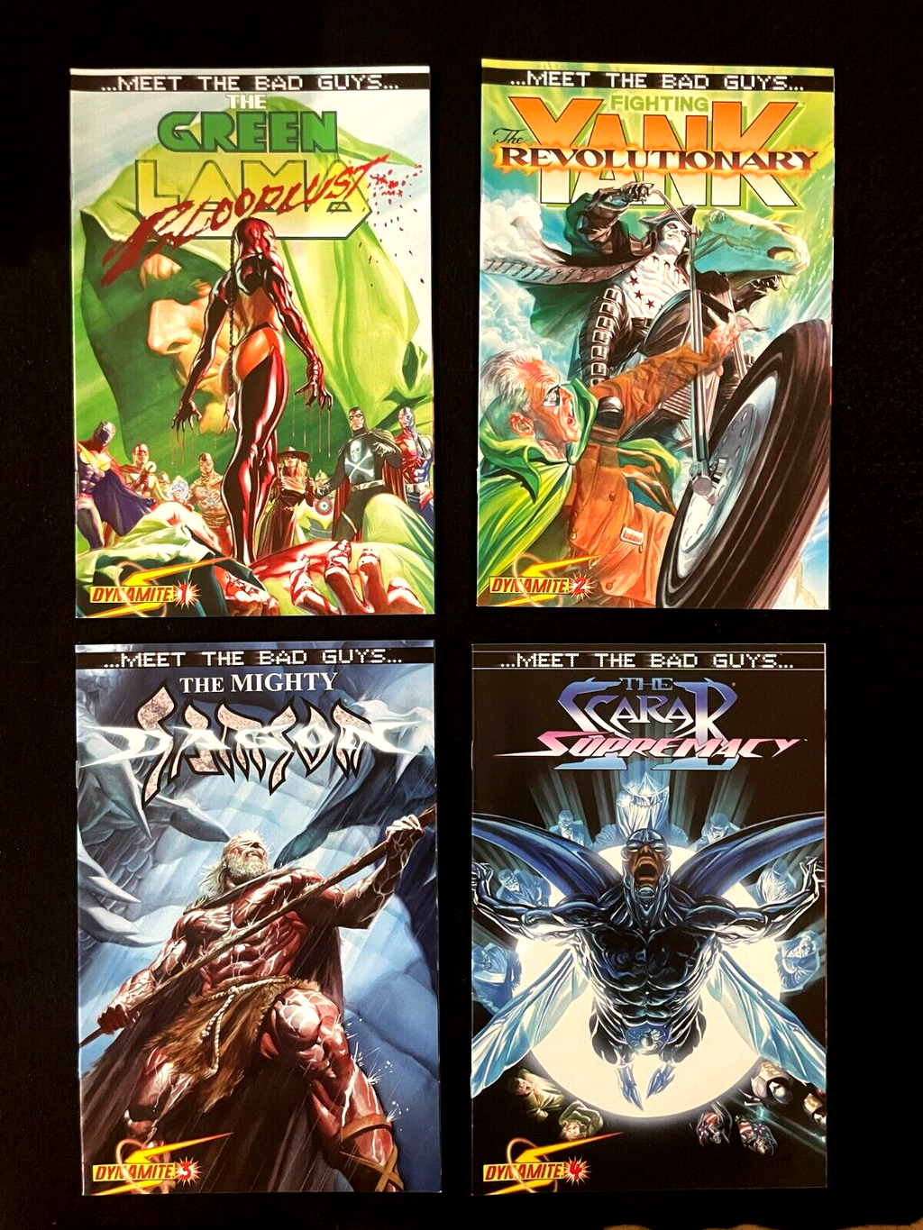 Project Superpowers: Meet the Bad Guys Set of 4 #1-4 (2009) Dynamite Comics