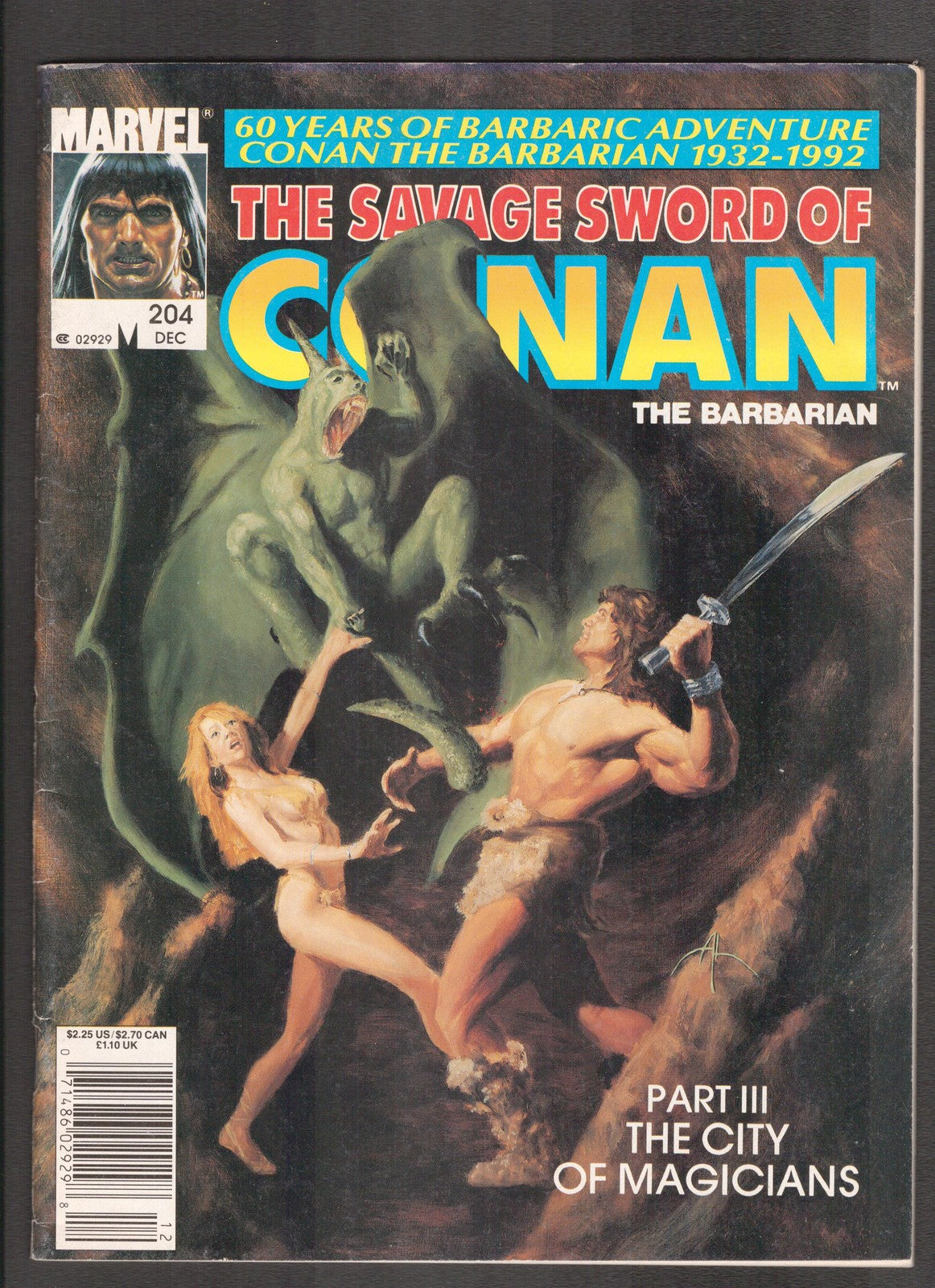 Savage Sword of Conan #204 (1992) Magazine, Part III Curtis/Marvel Comics