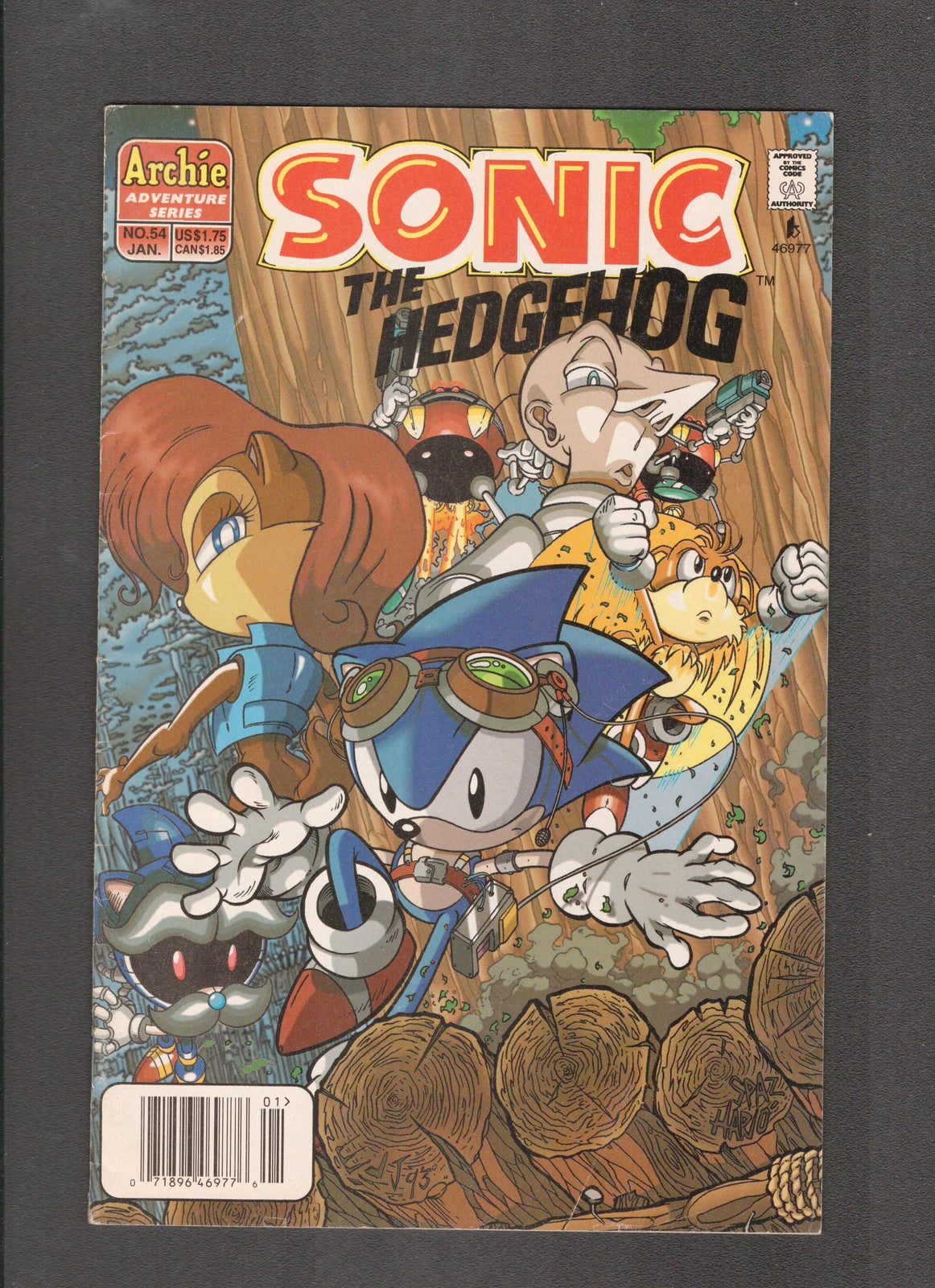 Sonic the Hedgehog #54 (1998) Patrick Spaziante Archie Comics