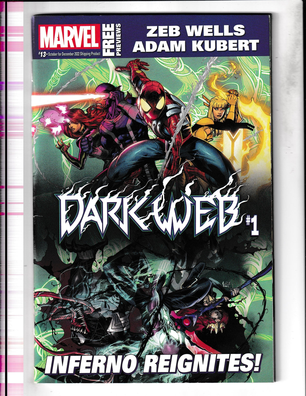 Marvel Previews #13 (2022) Dark Web #1 Marvel Comics