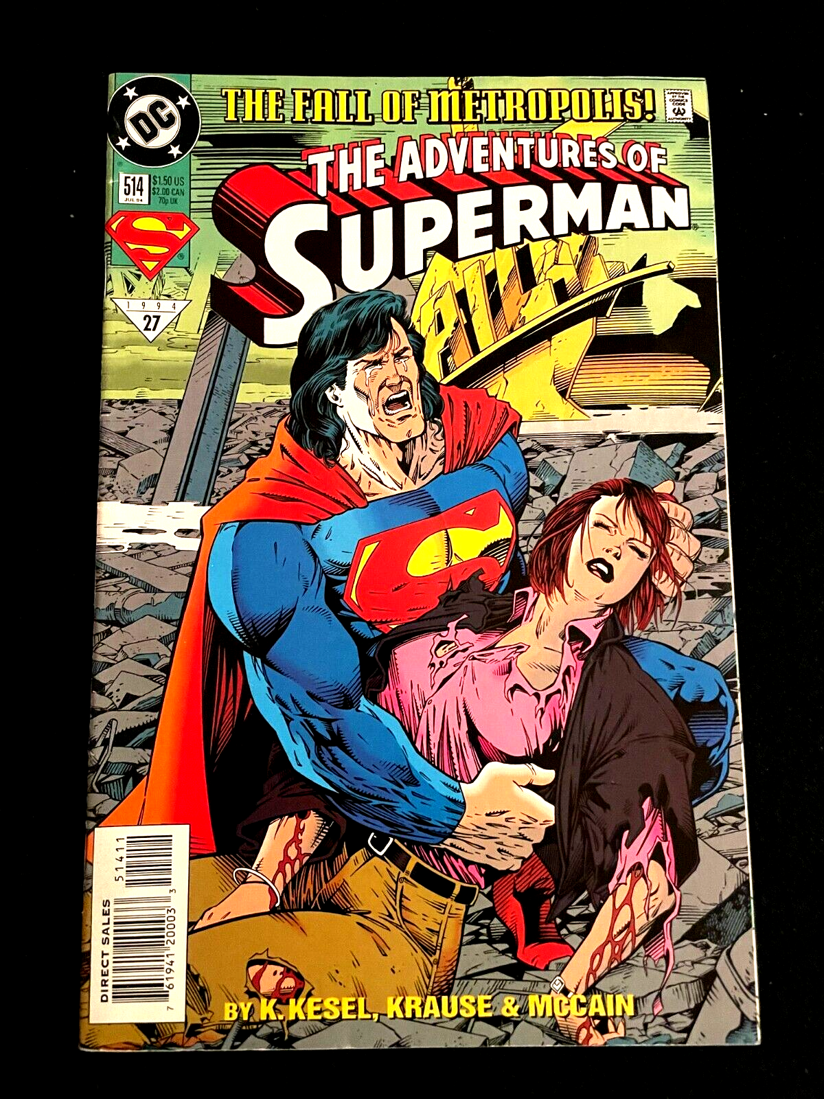 Adventures of Superman #514 1994 -  HIGH GRADE