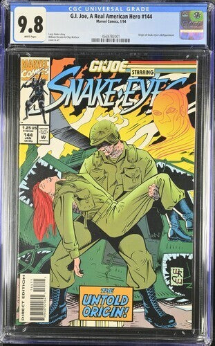 G.I. Joe: A Real American Hero #144 CGC 9.8 (1994) Graded Marvel Comics