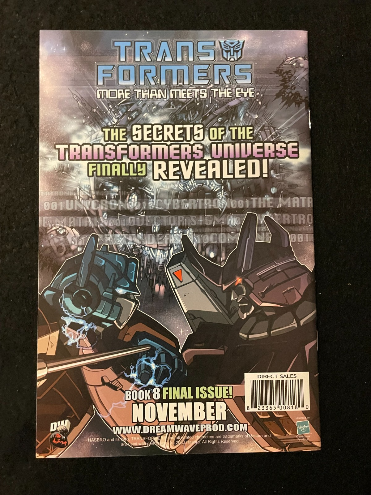 Transformers: Generation One - Complete Set of 6  #1-6 (2003) Dreamwave