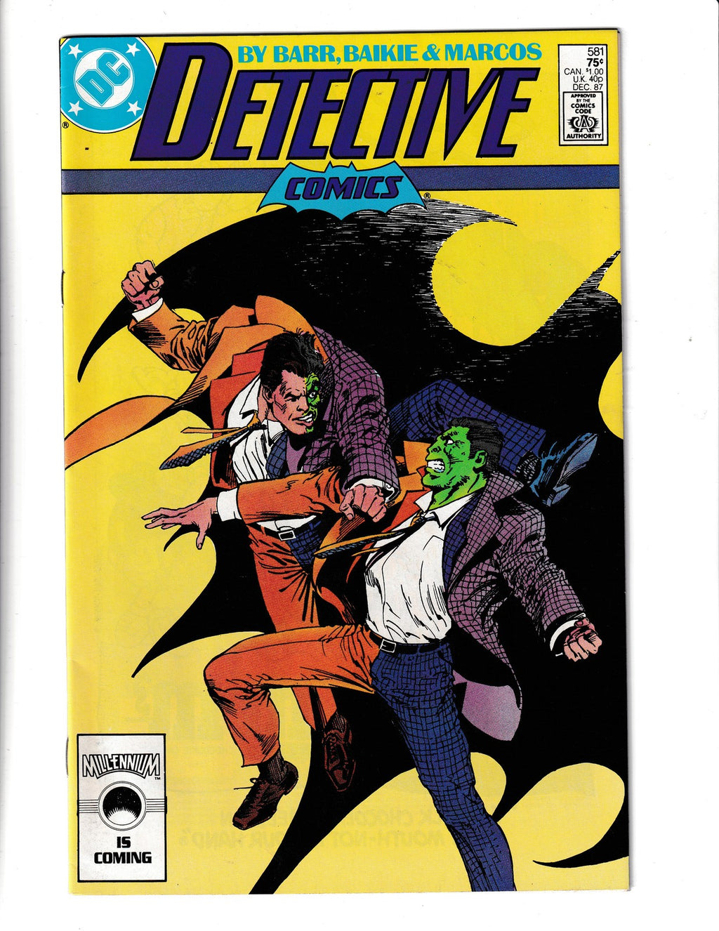 Detective Comics #581 (1987) Two-Face Part II DC Comics