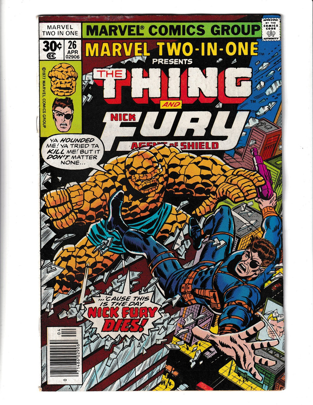 Marvel Two-In-One #26 (1977) Thing & Nick Fury Marvel Comics SKU:2511